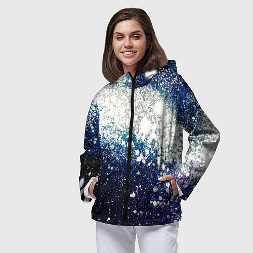 Женская ветровка Необъятные просторы вселенной / 3D-Черный – фото 3