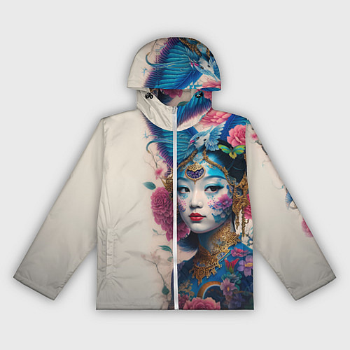 Женская ветровка Japan girl - tattoo - art / 3D-Белый – фото 1