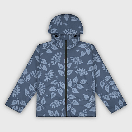 Женская ветровка Цветочный набор с насекомыми / 3D-Черный – фото 1