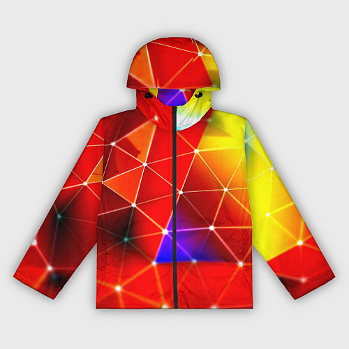 Женская ветровка Digital triangle abstract / 3D-Черный – фото 1