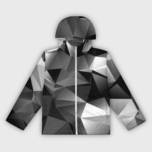 Женская ветровка Geometry grey ship / 3D-Белый – фото 1