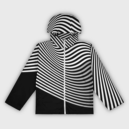 Женская ветровка Trendy raster pattern / 3D-Белый – фото 1