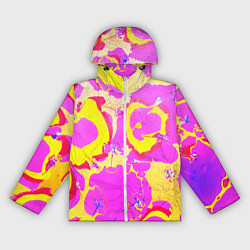 Женская ветровка Стебель на разноцветном фоне