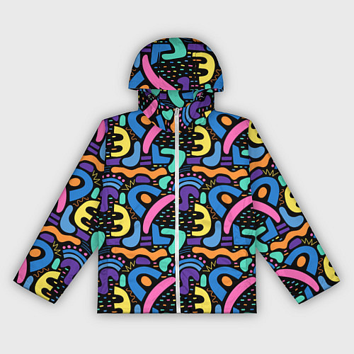 Женская ветровка Multicolored texture pattern / 3D-Белый – фото 1