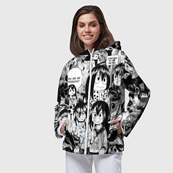 Ветровка с капюшоном женская Цую Асуи - Моя геройская академия, цвет: 3D-белый — фото 2