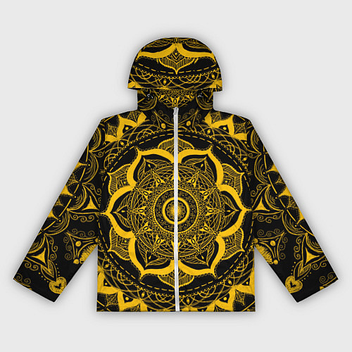 Женская ветровка Яркий желтый узор / 3D-Белый – фото 1