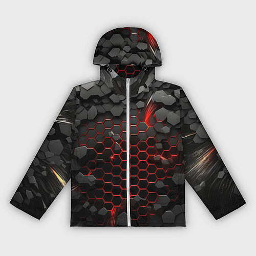 Женская ветровка Взрыв объемных плит / 3D-Белый – фото 1