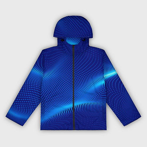 Женская ветровка Blue dots / 3D-Черный – фото 1