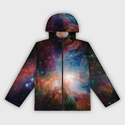 Ветровка с капюшоном женская Безграничный космос, цвет: 3D-черный