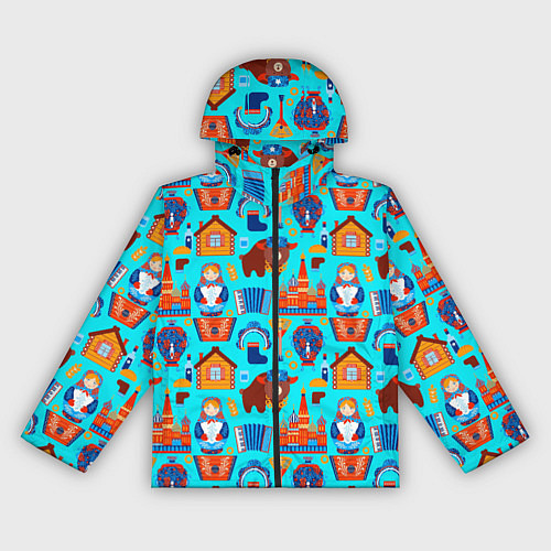 Женская ветровка Народный быт России / 3D-Черный – фото 1