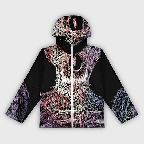 Женская ветровка Бог Вселенной / 3D-Белый – фото 1