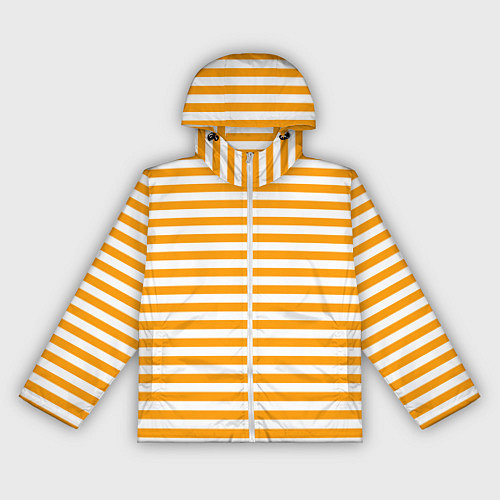 Женская ветровка Тельняшка оранжевая МЧС / 3D-Белый – фото 1