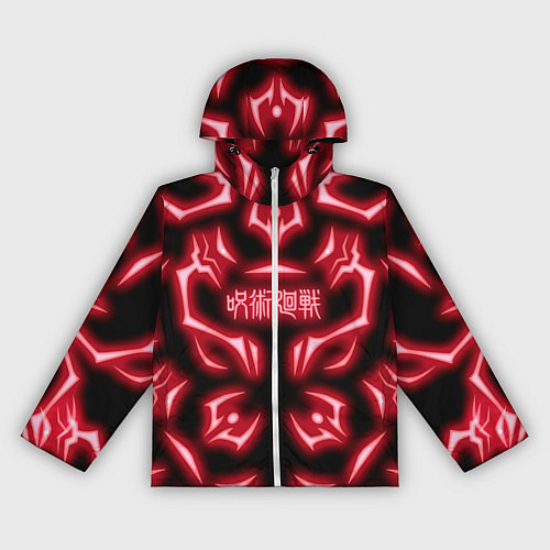 Женская ветровка Магическая битва светящиеся Знаки Сукуны / 3D-Белый – фото 1