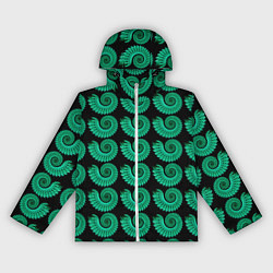 Ветровка с капюшоном женская Фрактальный узор цветной, цвет: 3D-белый