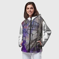 Ветровка с капюшоном женская Experimental, цвет: 3D-черный — фото 2