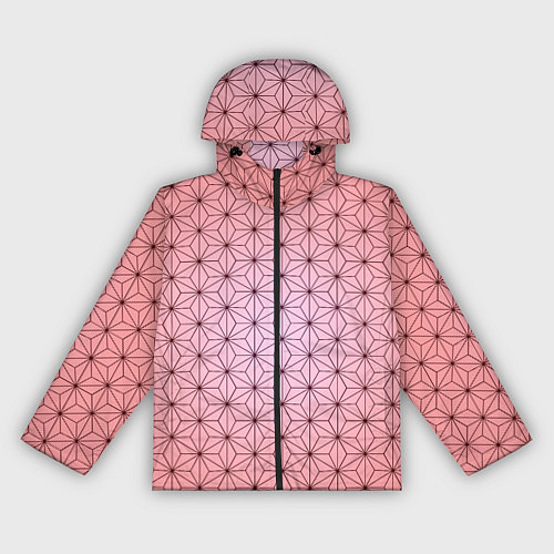 Женская ветровка Нэдзуко Камадо узор кимоно / 3D-Черный – фото 1