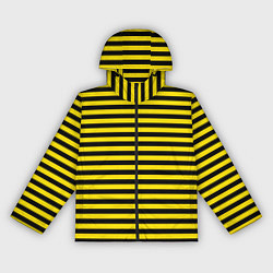 Ветровка с капюшоном женская Черно-желтые осиные полосы, цвет: 3D-черный