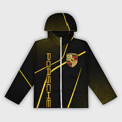 Ветровка с капюшоном женская Porsche - Gold line, цвет: 3D-белый