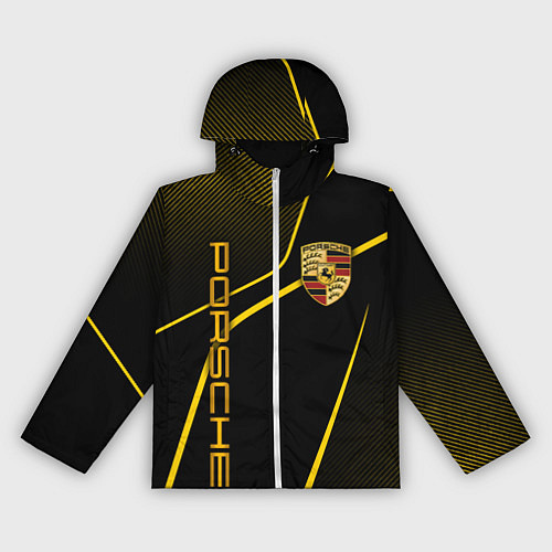 Женская ветровка Porsche - Gold line / 3D-Белый – фото 1