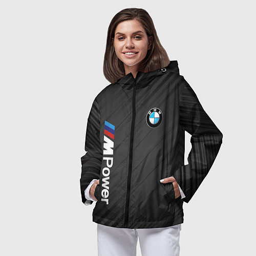 Женская ветровка BMW power m / 3D-Черный – фото 3