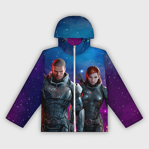 Женская ветровка Mass Effect N7 space / 3D-Белый – фото 1