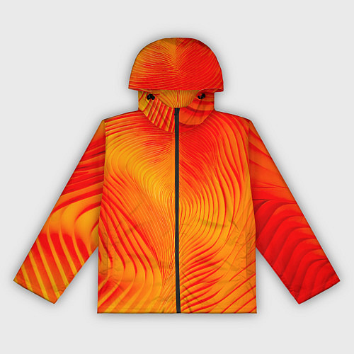 Женская ветровка Фантазия в красном и желтом / 3D-Черный – фото 1