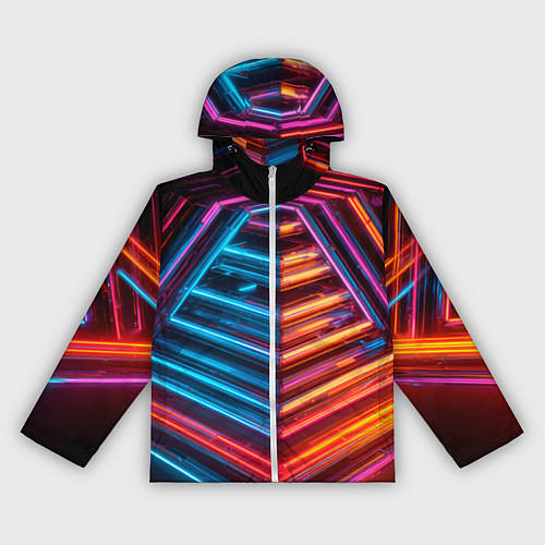 Женская ветровка Неоновые трубы / 3D-Белый – фото 1