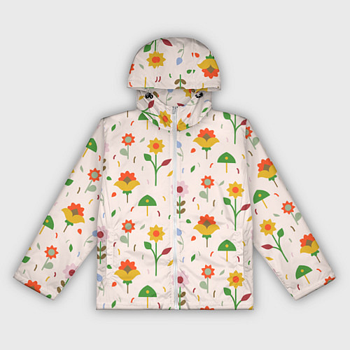 Женская ветровка Pretty flowers / 3D-Белый – фото 1