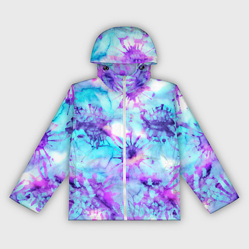 Женская ветровка Морское дно узор - тай-дай / 3D-Белый – фото 1