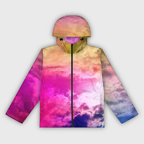 Женская ветровка Разноцветное небо / 3D-Черный – фото 1