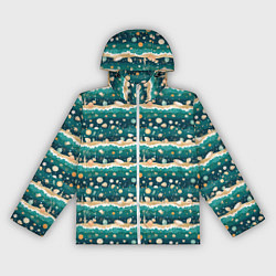 Ветровка с капюшоном женская Море и ракушки, цвет: 3D-белый