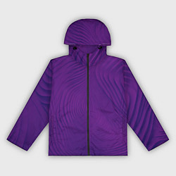 Ветровка с капюшоном женская Фантазия в фиолетовом, цвет: 3D-черный