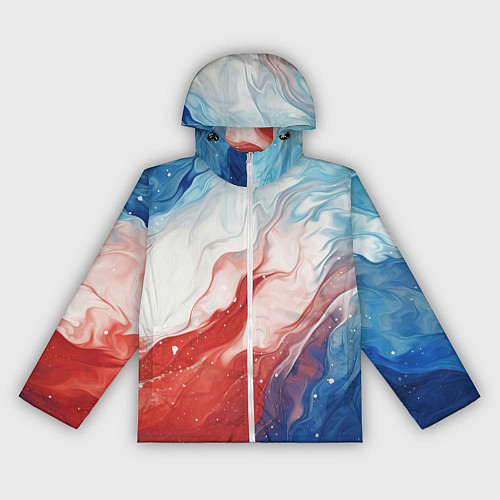 Женская ветровка Белый синий красный / 3D-Белый – фото 1
