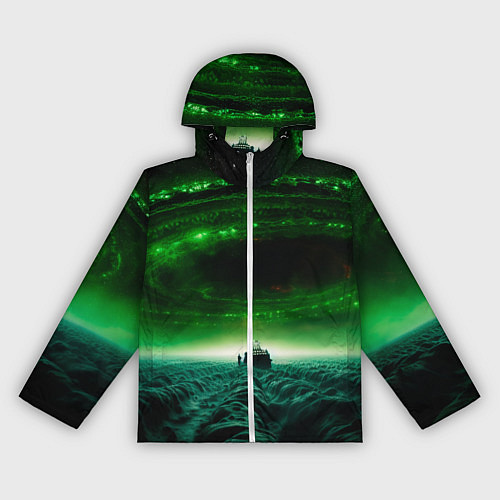 Женская ветровка Космический шторм / 3D-Белый – фото 1