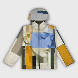 Ветровка с капюшоном женская Незнакомка в квадрате, цвет: 3D-черный