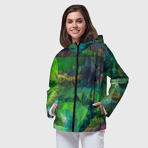 Женская ветровка Green style / 3D-Черный – фото 3