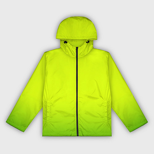 Женская ветровка Сочный лимон градиент / 3D-Черный – фото 1