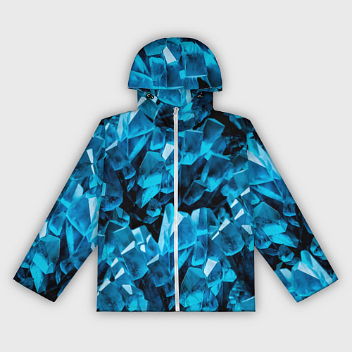 Женская ветровка Кристаллическая текстура / 3D-Белый – фото 1