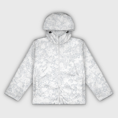Женская ветровка Цветочный принт серый / 3D-Белый – фото 1