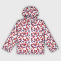 Ветровка с капюшоном женская Узоры триколор, цвет: 3D-белый