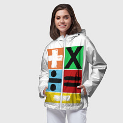 Ветровка с капюшоном женская Эд Ширан математическая эра, цвет: 3D-белый — фото 2