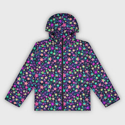 Женская ветровка Яркие звезды паттерн