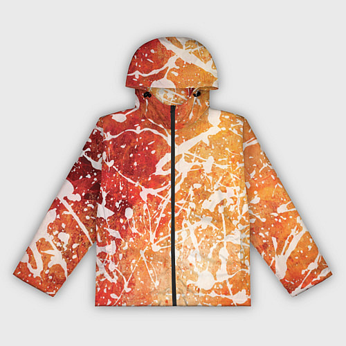 Женская ветровка Текстура - White on orange / 3D-Черный – фото 1