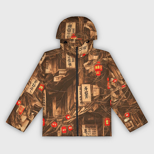 Женская ветровка Китайский квартал / 3D-Черный – фото 1