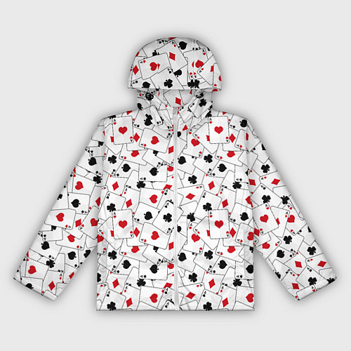 Женская ветровка Карточные тузы / 3D-Белый – фото 1