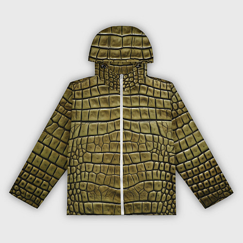 Женская ветровка Текстура кожи крокодила / 3D-Белый – фото 1