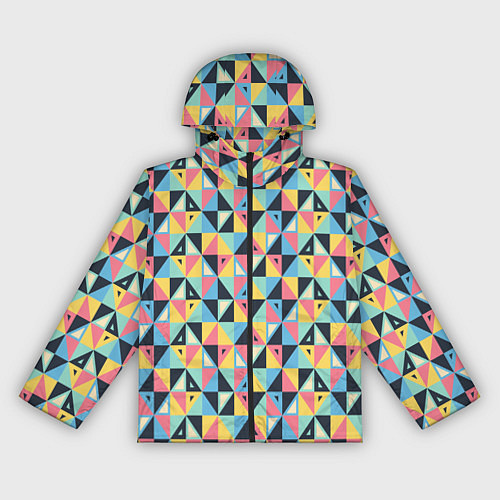 Женская ветровка Треугольная мозаика / 3D-Черный – фото 1