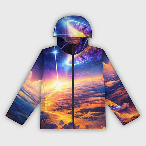Женская ветровка Космическая вселенная / 3D-Черный – фото 1