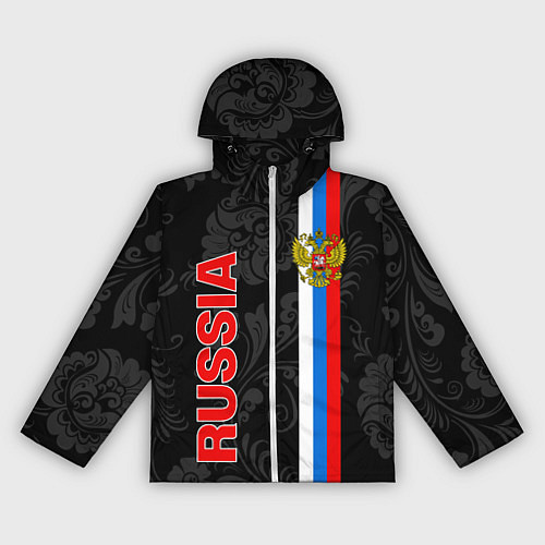 Женская ветровка Russia black style / 3D-Белый – фото 1