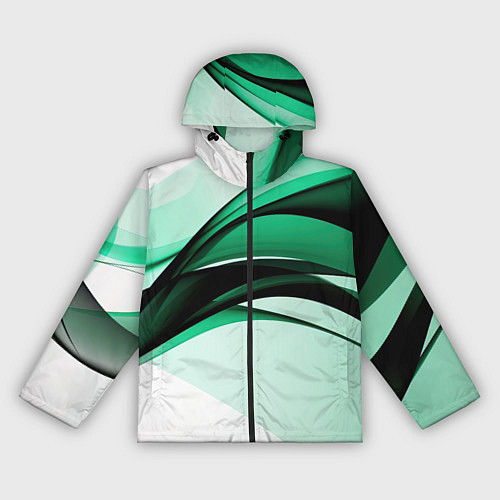 Женская ветровка White green black / 3D-Черный – фото 1